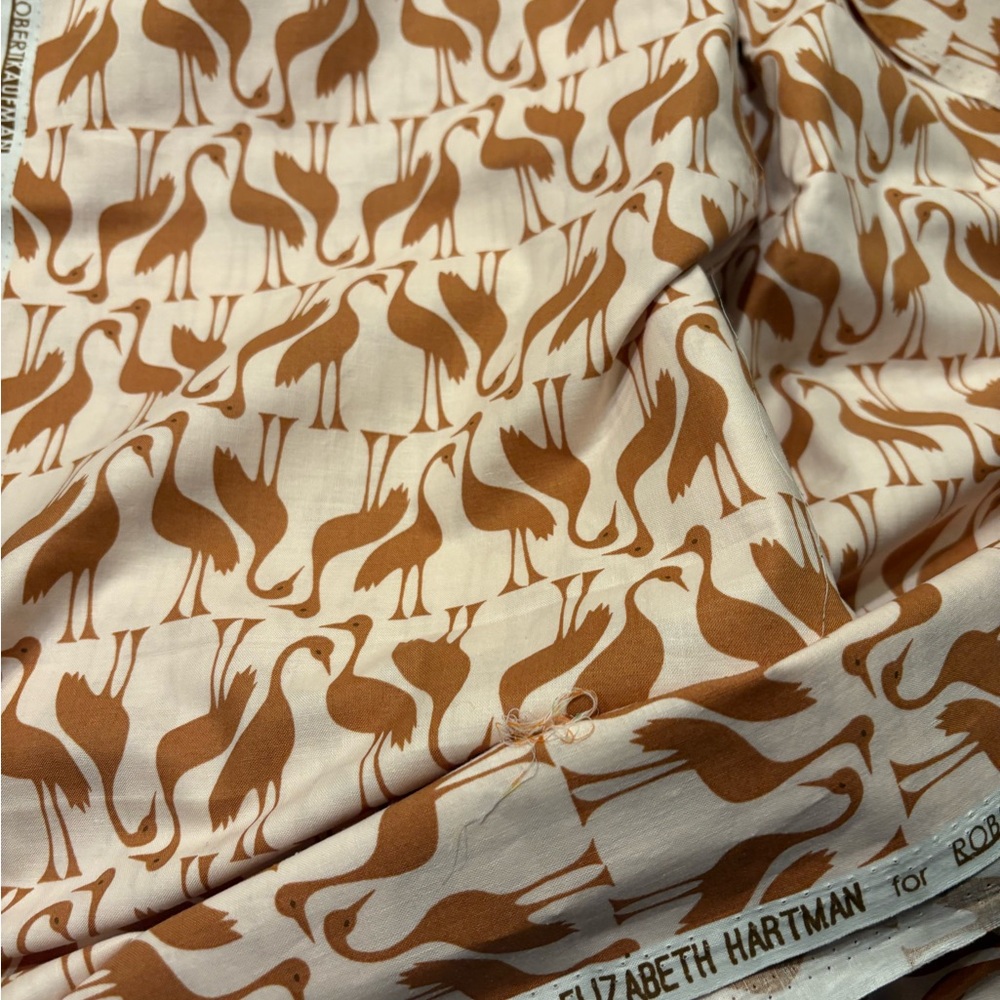 Elizabeth Hartman Bird Pattern Fabric